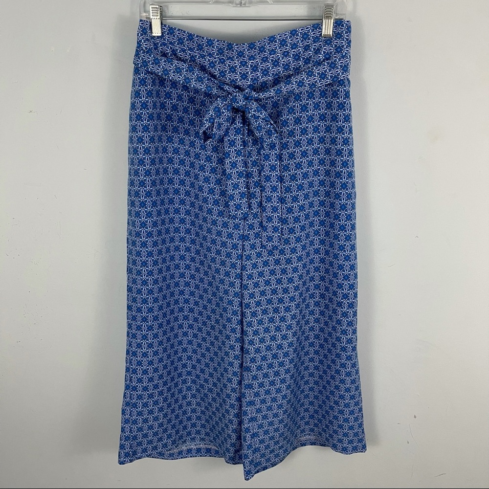 The Limited Plus Size Florentine Wide Leg Belted Crop Pants